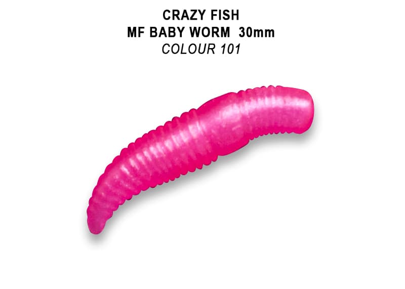 силиконовые приманки MF Baby worm 1.2" 65-30-101-7-EF