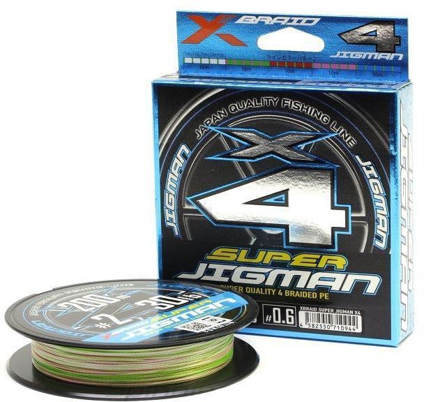 Плетёный шнур YGK X-Braid Super Jigman X4 200m #1.5/25lb