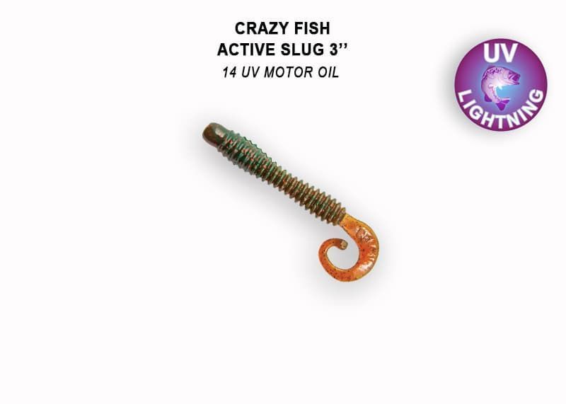 силиконовые приманки Active slug 3" 30-70-14-6