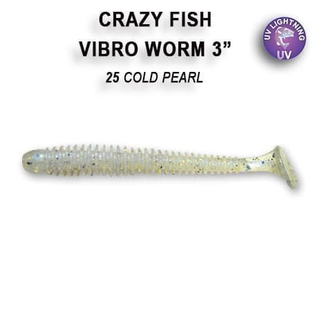 силиконовые приманки Vibro worm 3" 11-75-25-4