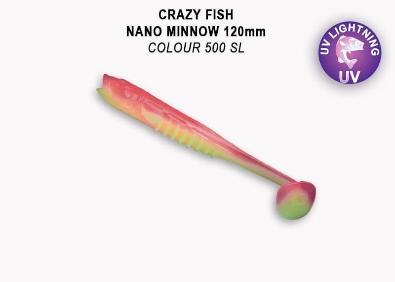 силиконовые приманки Nano minnow 5" 55-120-500SL-7-F