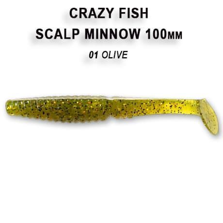 силиконовые приманки Scalp minnow 4" 18-100-1-4