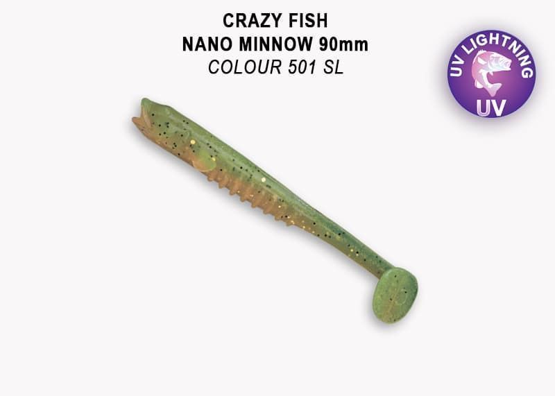 силиконовые приманки Nano minnow 3.5" 54-90-501SL-7-F