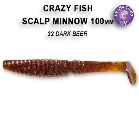 силиконовые приманки Scalp minnow 4" 18-100-32-6
