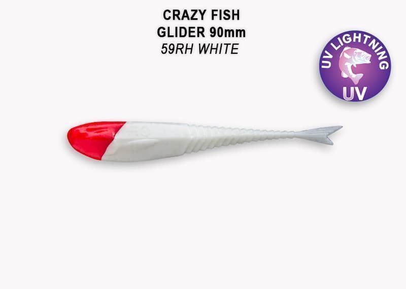 силиконовые приманки Glider 3.5" 36-90-59RH-6