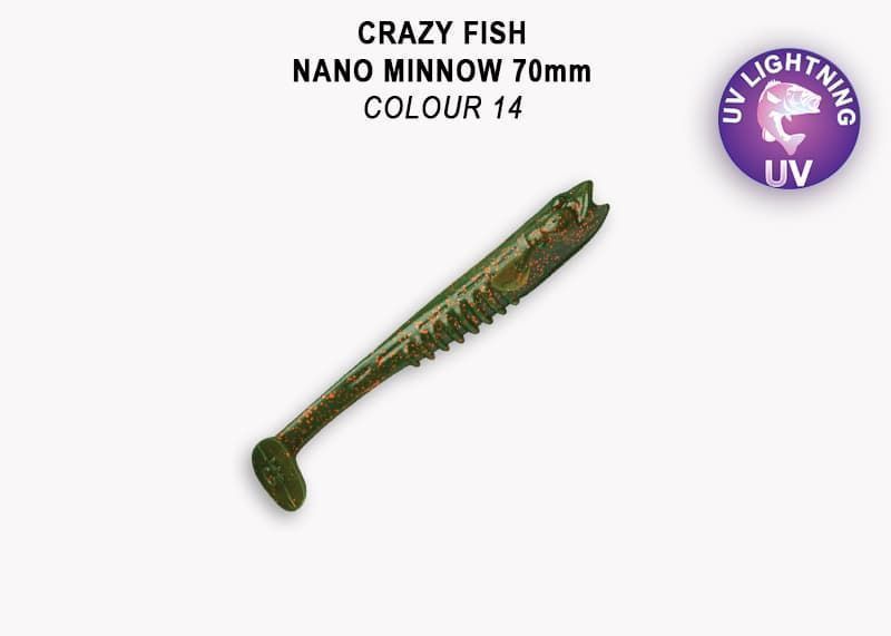 силиконовые приманки Nano minnow 2.8" 53-70-14-7