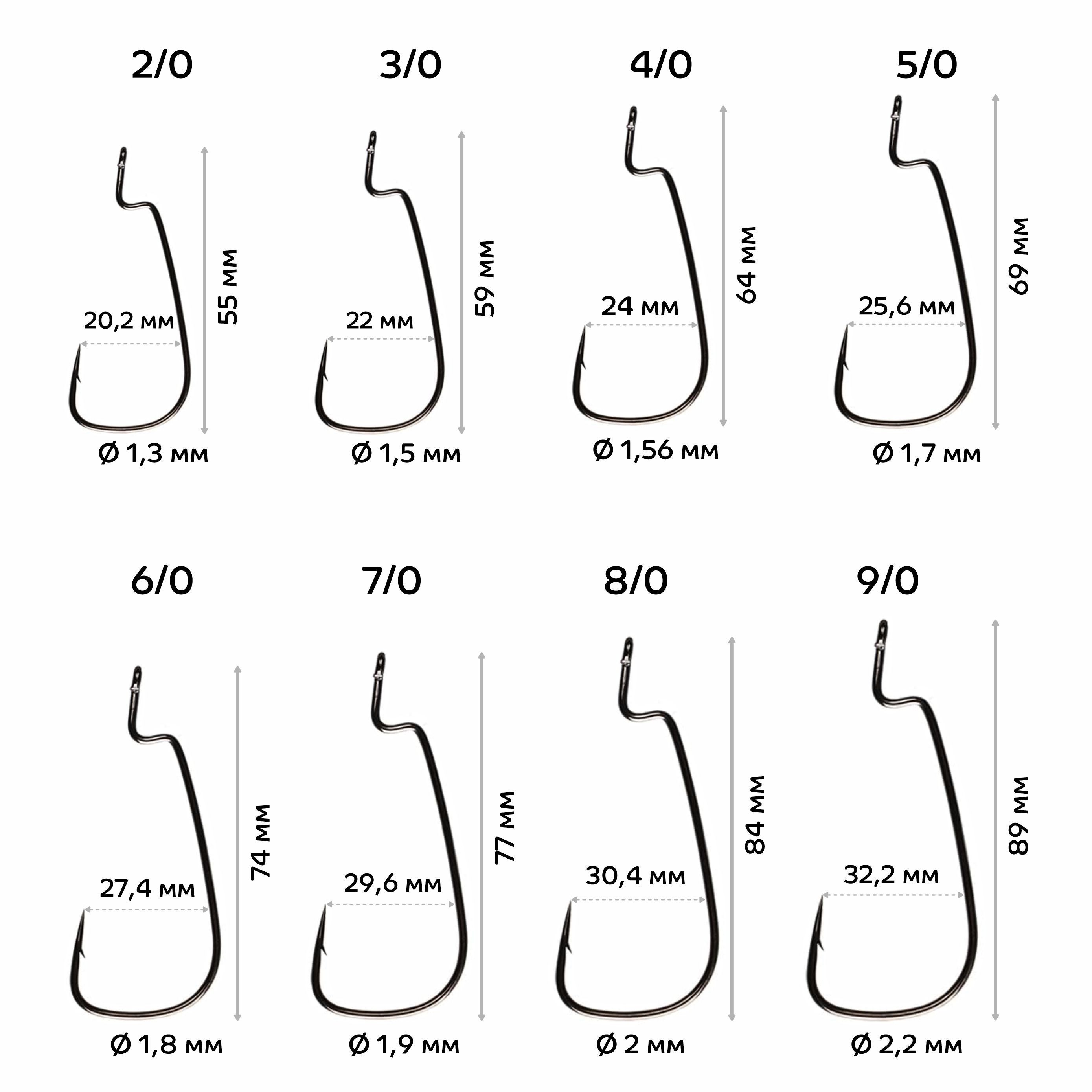 Офсетный крючок CF Offset joint hook №4/0 5 шт