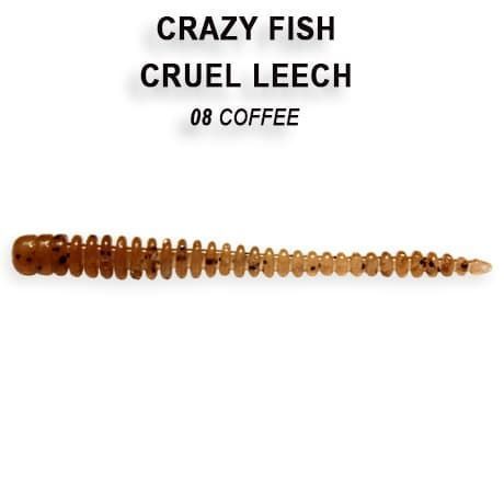 силиконовые приманки Cruel leech 2.2" 8-55-8-1