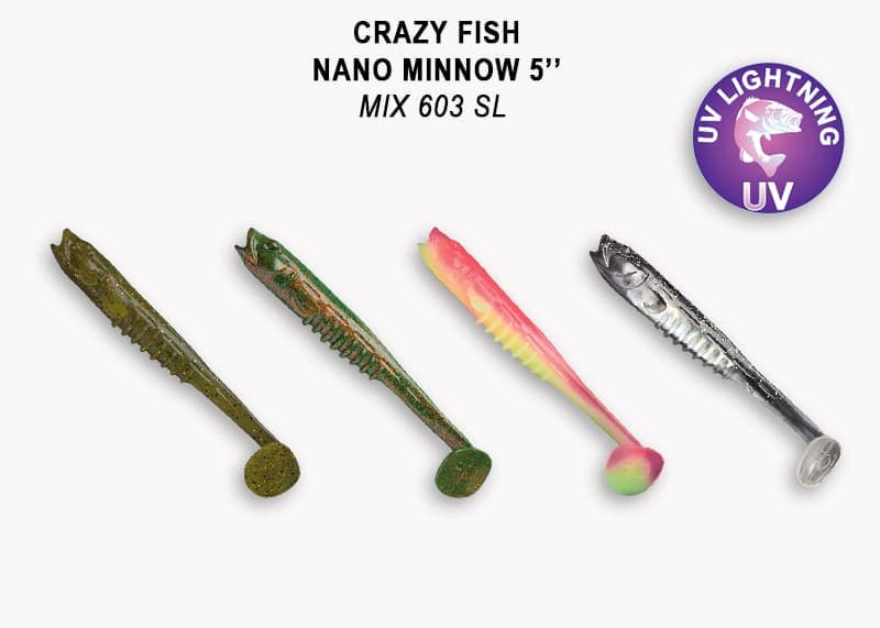 силиконовые приманки Nano minnow 5" 55-120-M603SL-7