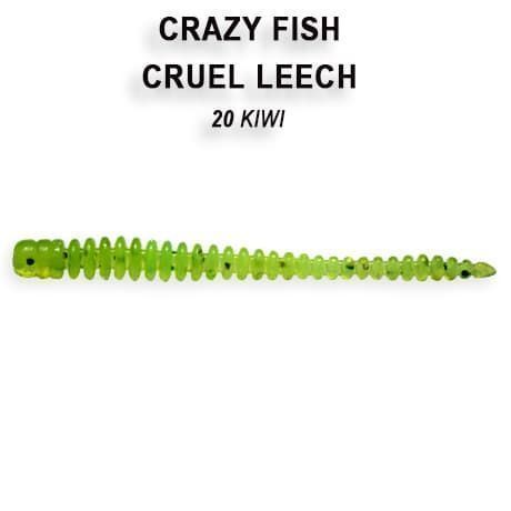 силиконовые приманки Cruel leech 2.2" 8-55-20-4