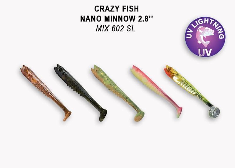 силиконовые приманки Nano minnow 2.8" 53-70-M602SL-7