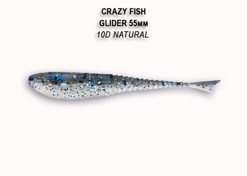 силиконовые приманки Glider 2.2" 35-55-10d-6-F