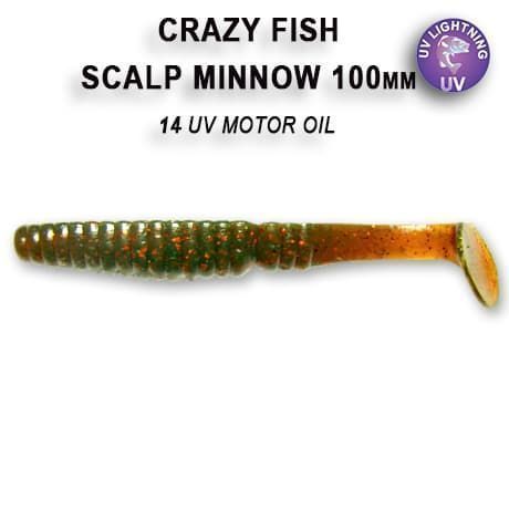 силиконовые приманки Scalp minnow 4" 18-100-14-6