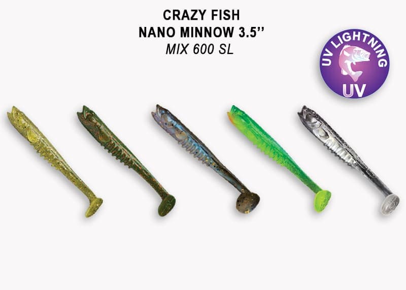силиконовые приманки Nano minnow 3.5" 54-90-M600SL-7