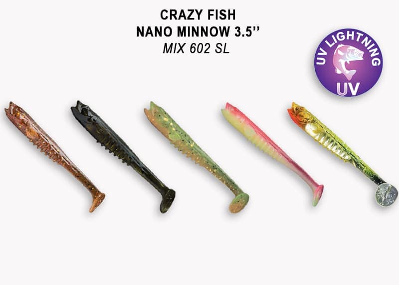 силиконовые приманки Nano minnow 3.5" 54-90-M602SL-7