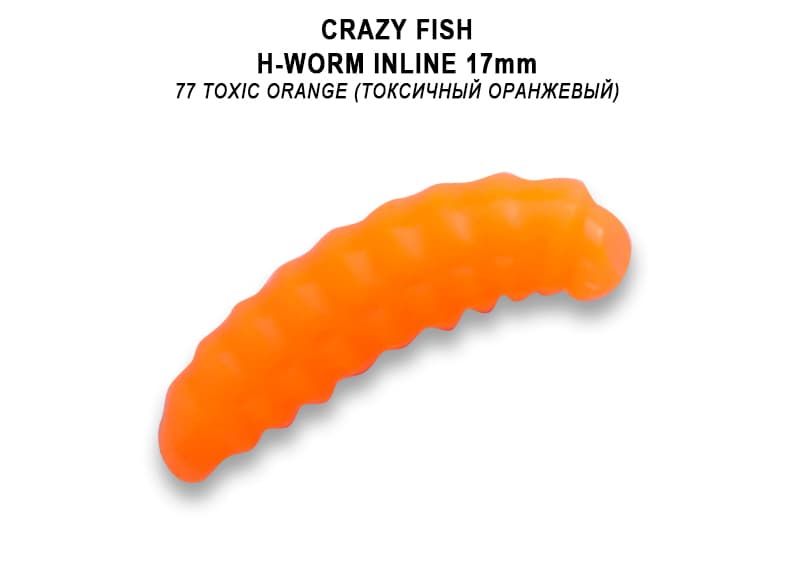 силиконовые приманки MF H-Worm inline 0.7" 60 шт (6*10) 62-17-77-7