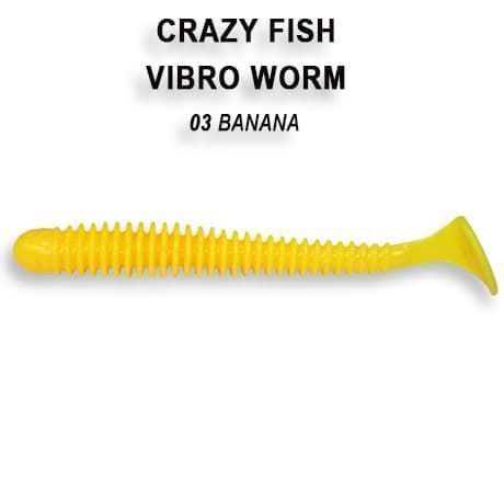 силиконовые приманки Vibro worm 2" 3-50-3-5