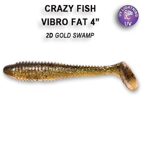 силиконовые приманки Vibro fat 4" 15-100-2d-4