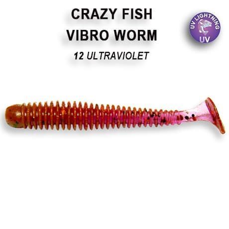 силиконовые приманки Vibro worm 2" 3-50-12-5