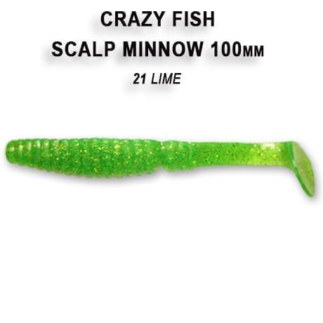 силиконовые приманки Scalp minnow 4" 18-100-21-4