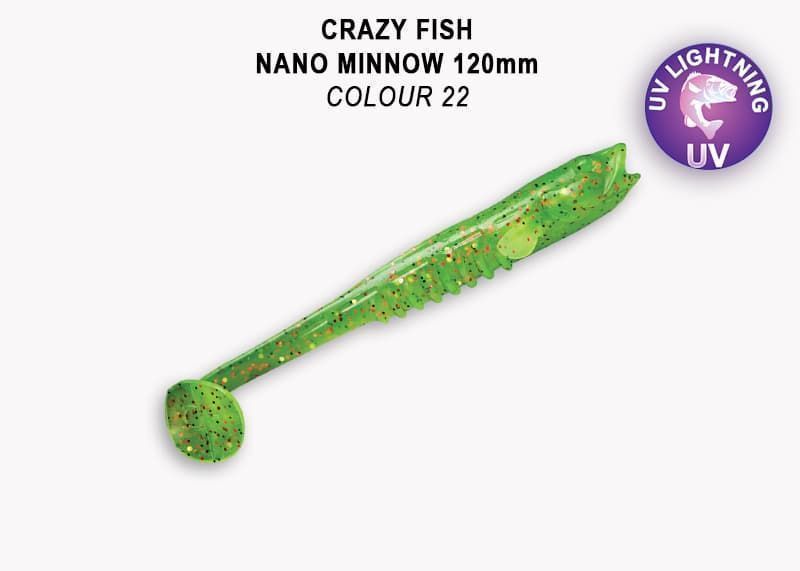 силиконовые приманки Nano minnow 5" 55-120-22-7-F