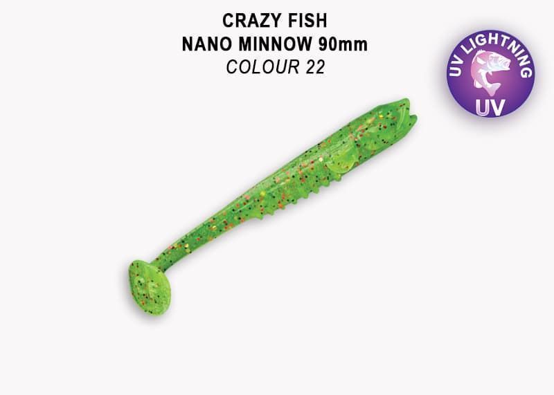 силиконовые приманки Nano minnow 3.5" 54-90-22-7-F