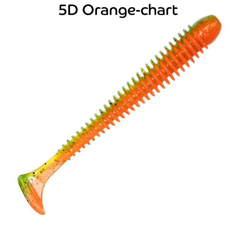 силиконовые приманки Vibro Worm 4'' 75-100-5d-6