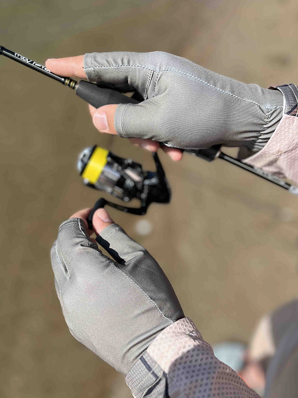 Перчатки CF Simple green для рыбака и рыбалки