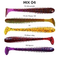 силиконовые приманки Vibro worm 3.4" 12-85-M04-6
