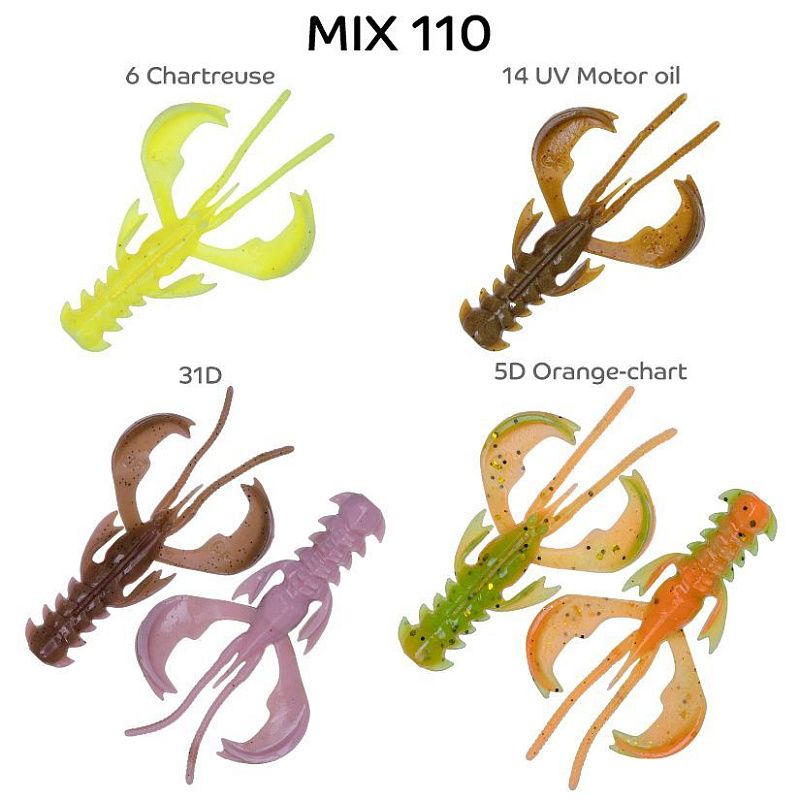 силиконовые приманки Nimble 2" 50-50-M110-6-F