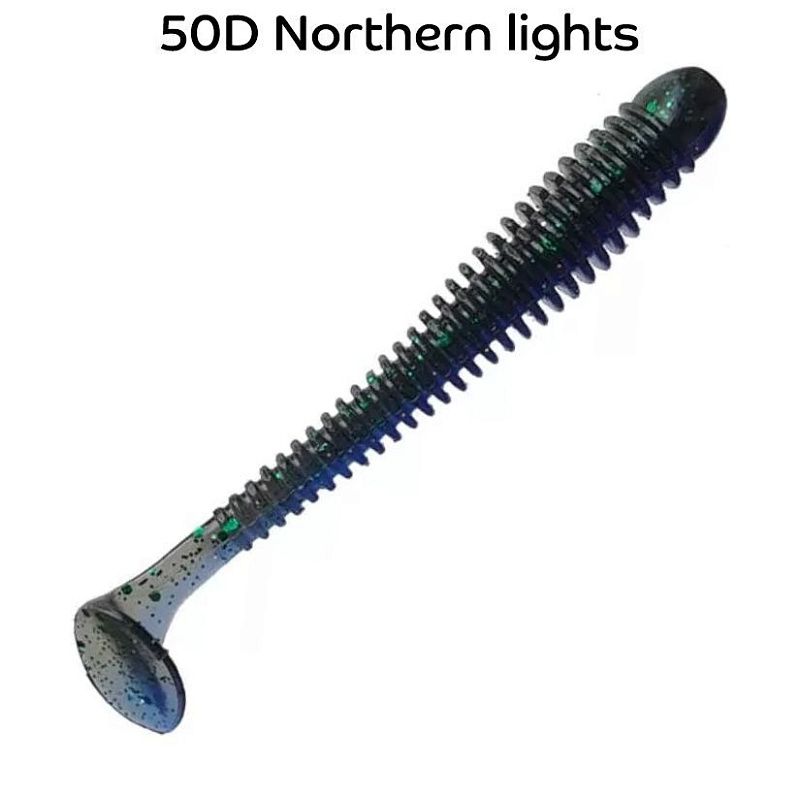 силиконовые приманки Vibro worm 3.4" 13-85-50d-6