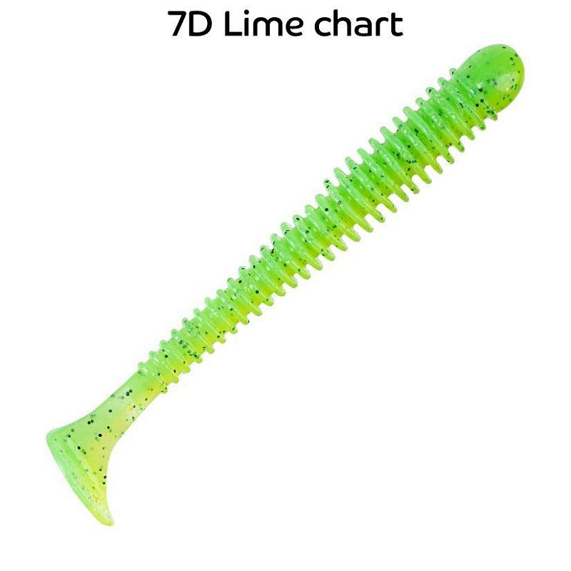 силиконовые приманки Vibro worm 3.4" 13-85-7d-6