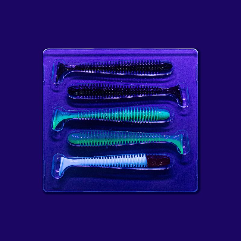 силиконовые приманки Vibro Worm 4'' 75-100-M120-6