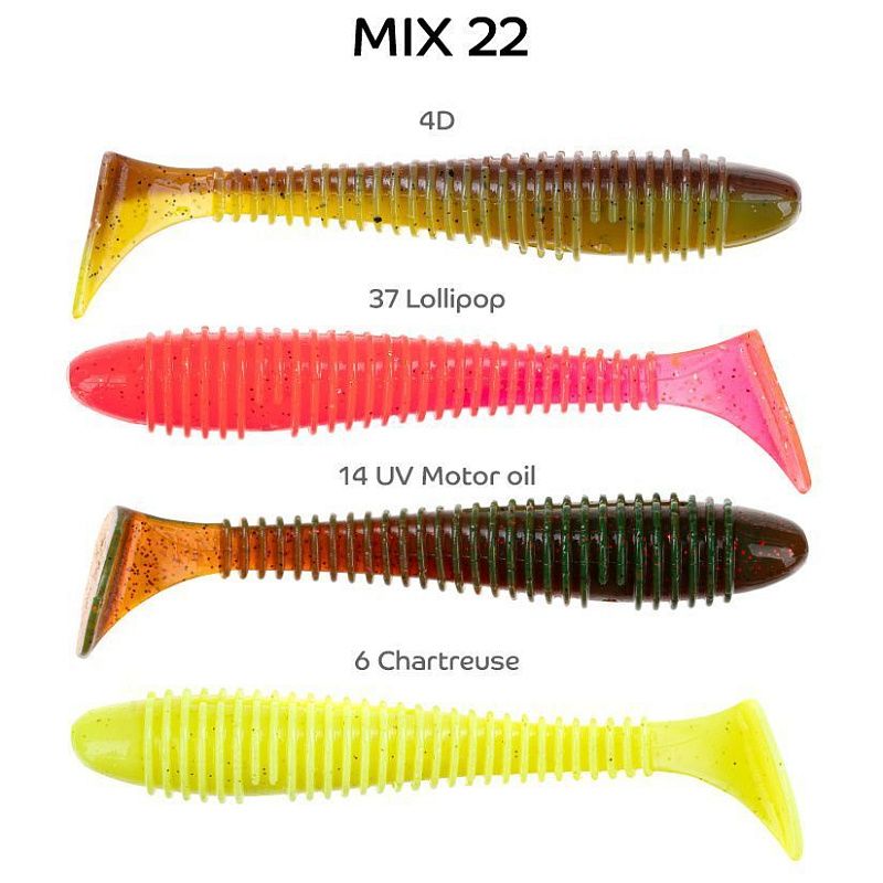 силиконовые приманки Vibro fat 4" 14-100-M22-6