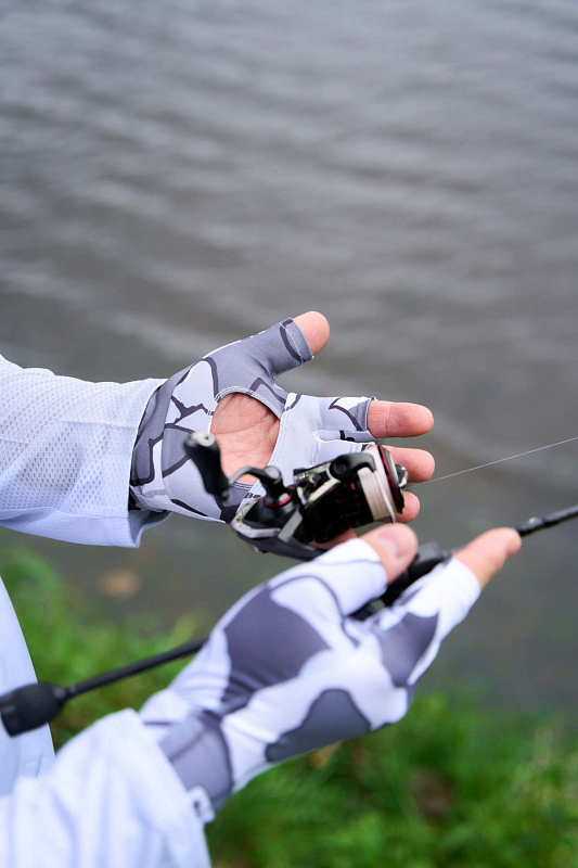 Перчатки CF Sleeves gray для рыбака и рыбалки