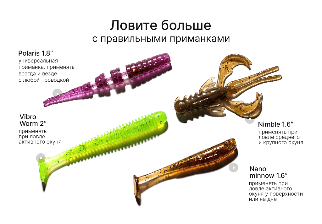 Набор приманок CF на окуня