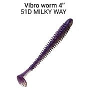силиконовые приманки Vibro Worm 4'' 75-100-51d-6
