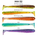 силиконовые приманки Vibro worm 3" 11-75-M02-6