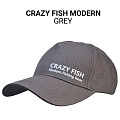 Кепка Crazy Fish Modern grey M для рыбака и рыбалки