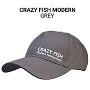Кепка Crazy Fish Modern grey M для рыбака и рыбалки