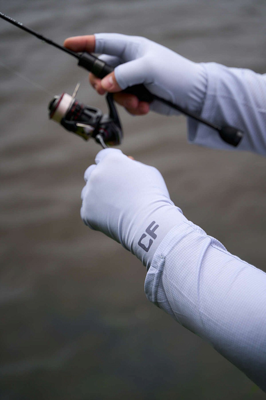 Перчатки CF Simple gray для рыбака и рыбалки