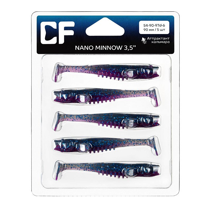 силиконовые приманки Nano minnow 3.5" 54-90-97d-6