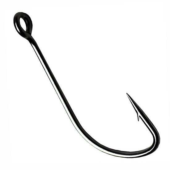 Рыболовные Одинарный крючок CF S hook №6 10 шт, черный