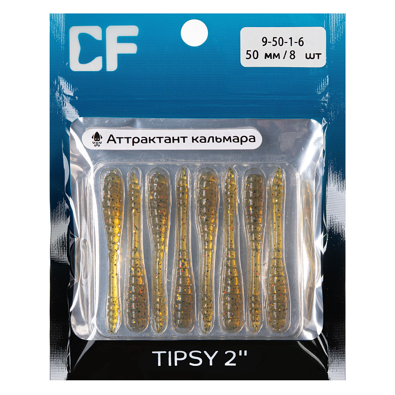 силиконовые приманки Tipsy 2" 9-50-1-6