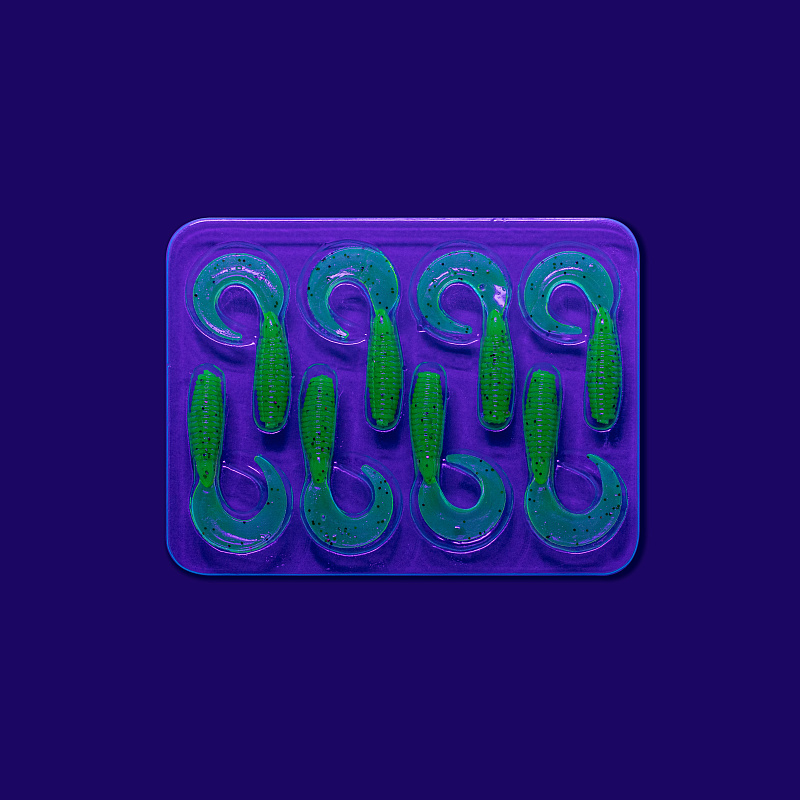 силиконовые приманки Angry spin 1" 20-25-10-6