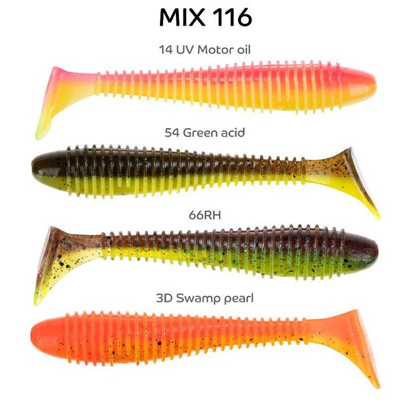 силиконовые приманки Vibro fat 4" 15-100-M116-6