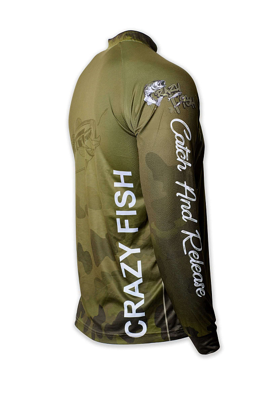 Джерси Crazy Fish Camo Fish Scale для рыбака и рыбалки