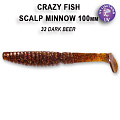 силиконовые приманки Scalp minnow 4" 18-100-32-6