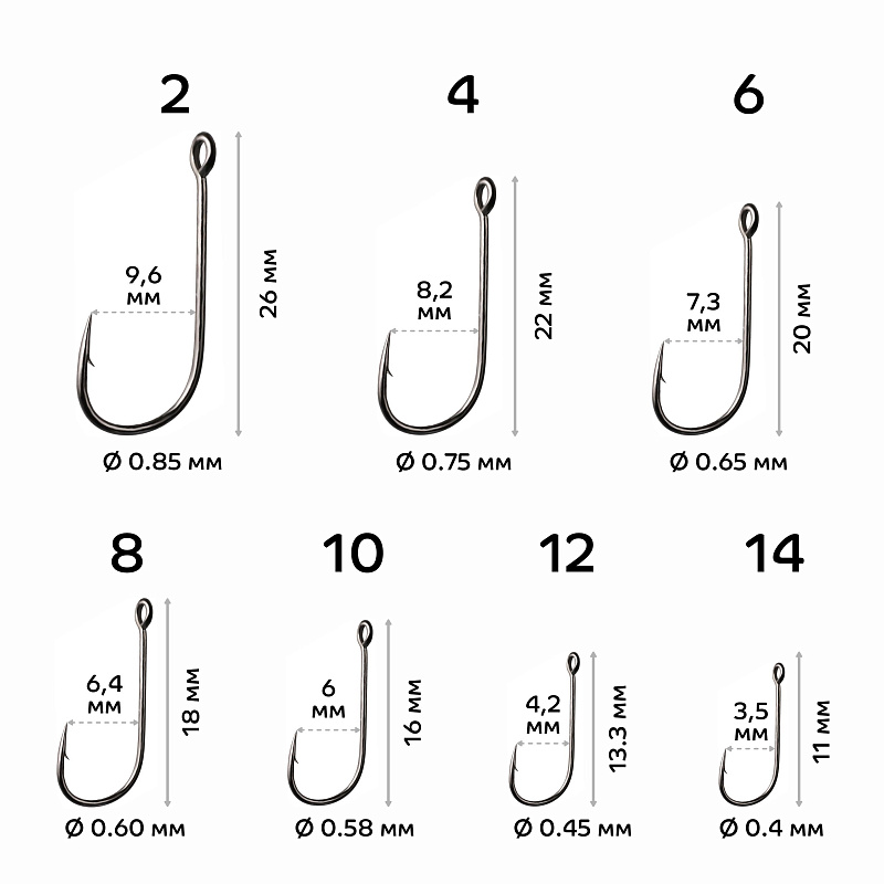 Рыболовные Одинарный крючок CF Micro jig hook №8 10 шт
