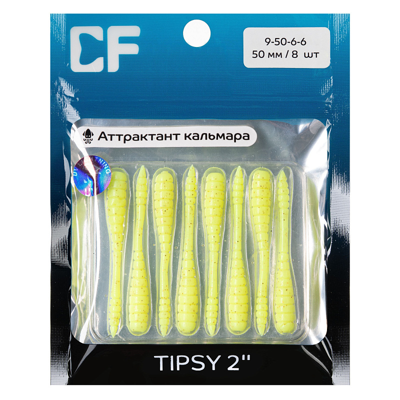 силиконовые приманки Tipsy 2" 9-50-6-6